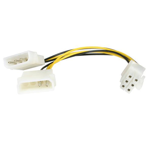 StarTech.com 6in LP4 to 6 Pin PCI Express Video Card Power Cable Adapter StarTech.com 6in LP4 to 6 Pin PCI Express Video Card Power Cable Adapter